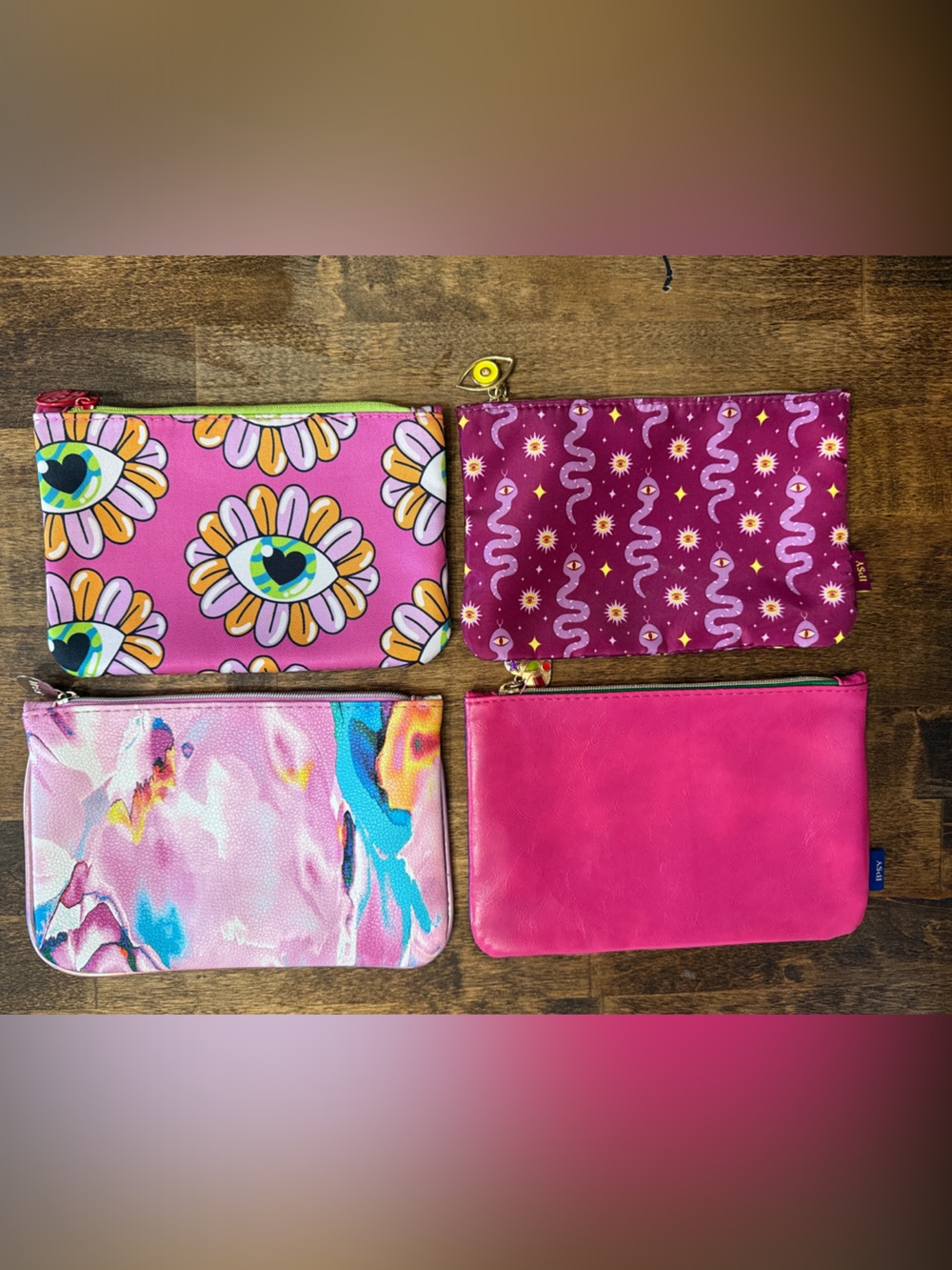 IPSY Set of 4 Cosmetic Bags Unused
